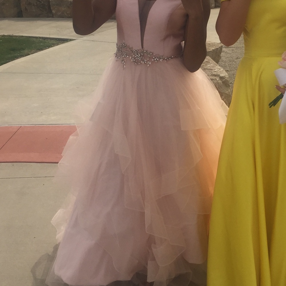 Glamour by Terani Couture—Pink Dress - Picture 4 of 4